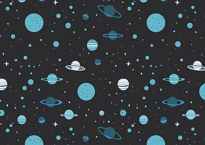 Space Explorer, Interstellar Teal - Roller Blind - Image 6